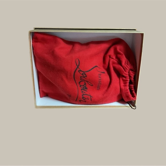 CHRISTIAN LOUBOUTIN TAN PATENT LEATHER SHOES EURO SIZE 38 (US 6.5) WORN ONCE - Picture 5 of 5